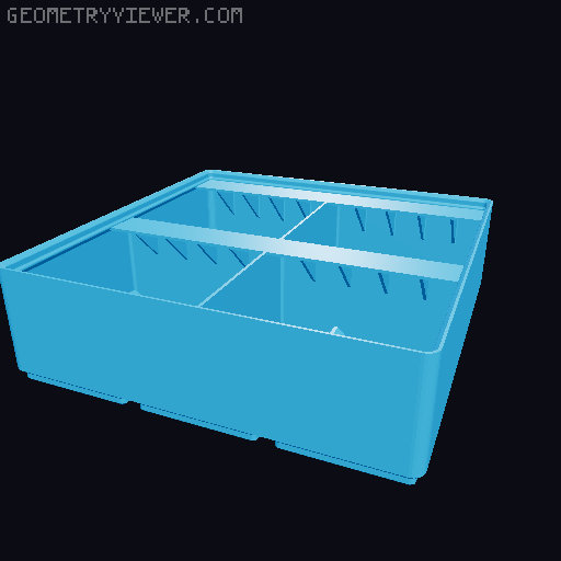 Gridfinity Ultra Light Bins - Divider Label Edition 3D model thumbnail