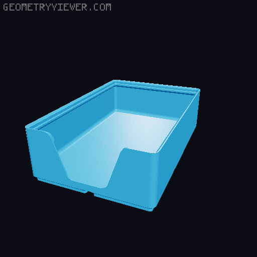 Gridfinity wall cutout collection 3D model thumbnail