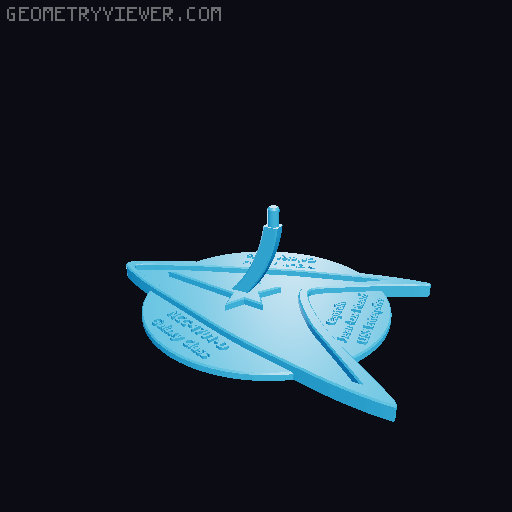 USS Benchyprise - Star Trek Enterprise 3D Benchy 3D model thumbnail