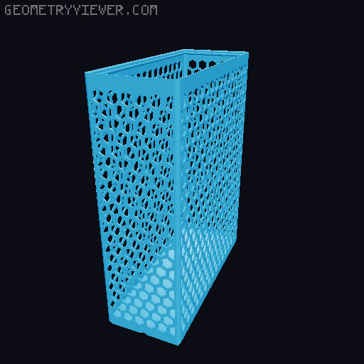 Gridfinity Hex Bins all sizes 3D model thumbnail