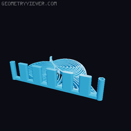 Leaf Napkin Holder 3D model thumbnail