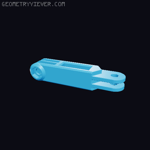 Anti-droop detented arms for Modular Mounting System 3D model thumbnail