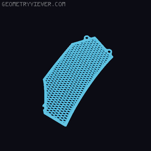 Printable mesh screens and antenna with shorter pin / Satisfactory helmet 3D model thumbnail