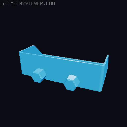 Set of various Shelves for HSW Honeycomb Wall 3D model thumbnail