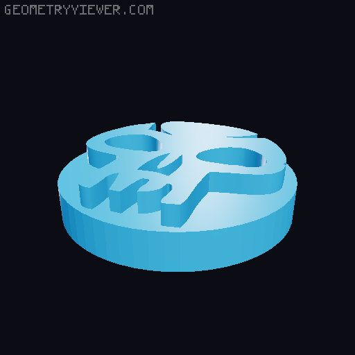 Magic: The Gathering Counters / Chips UPDATED 5-3-2019 (Life, Mana, Abilities, Loyalty, Energy, Power, Toughness) MtG #MtGCounters 3D model thumbnail