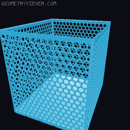 Gridfinity Hex Bins all sizes 3D model thumbnail