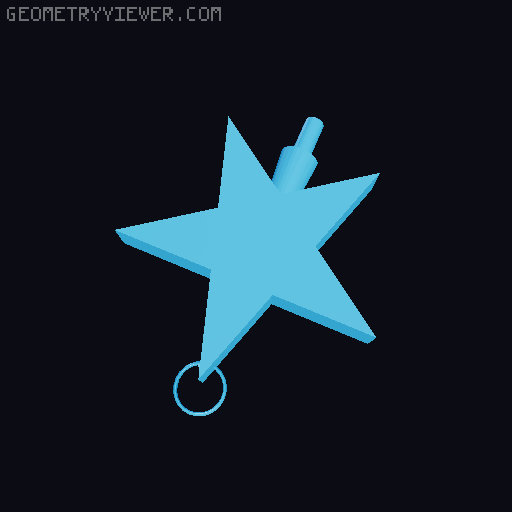christmas tree ornament 3D model thumbnail