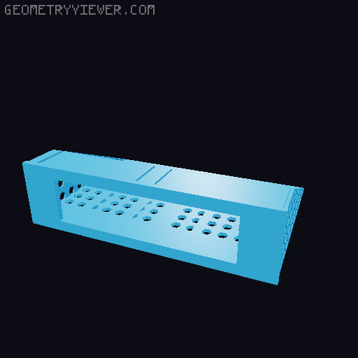 Cut-out for TP-Link 5-port PoE switch 3D model thumbnail