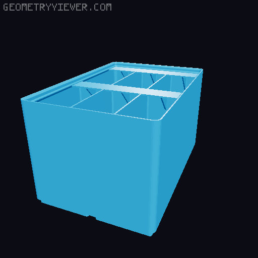 Gridfinity Ultra Light Bins - Divider Label Edition 3D model thumbnail