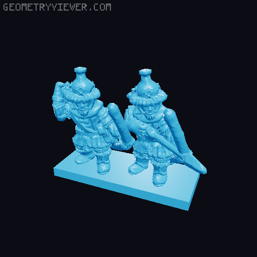 Lake-Town Archers 10mm Scale 3D model thumbnail