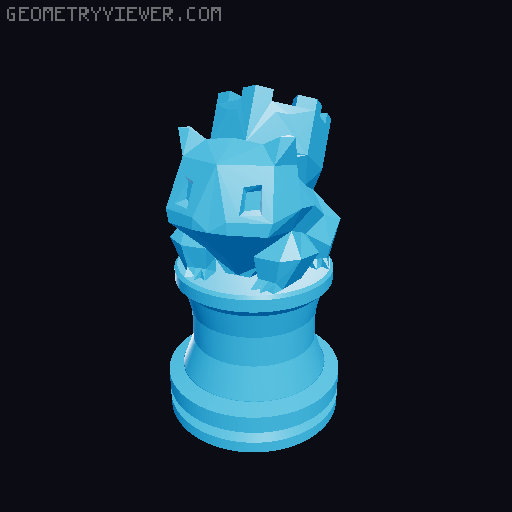 Low Poly Pokémon Chess Set 3D model thumbnail