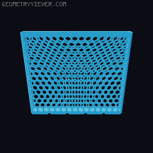 Gridfinity Hex Bins all sizes 3D model thumbnail