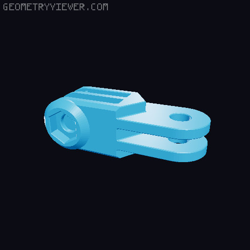 Anti-droop detented arms for Modular Mounting System 3D model thumbnail