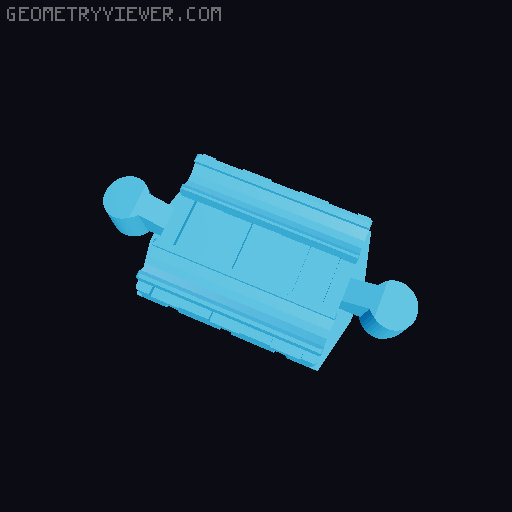 Wooden railway bridge system for Fischertechnik 3D model thumbnail