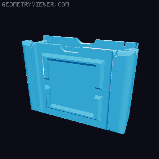 Organizer Box XL Pro 2-3 Slot Holder | With Split Version 3D model thumbnail