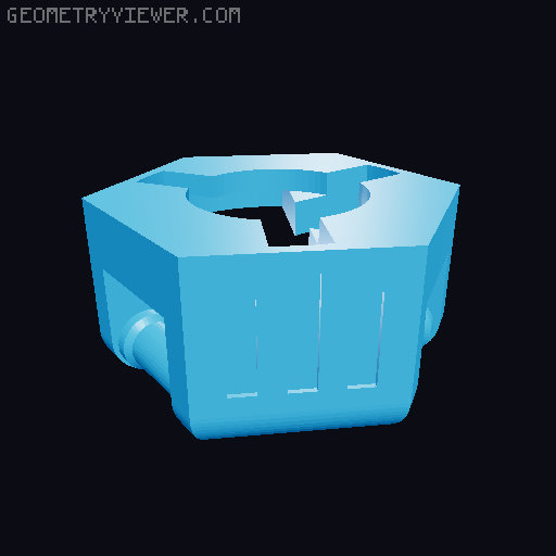 Tripod Center & Head with locking system 3D model thumbnail