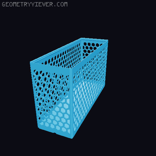 Gridfinity Hex Bins all sizes 3D model thumbnail