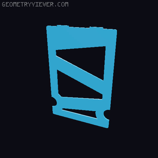 Elegant, Simple Multi-Photo Frame Stand 3D model thumbnail
