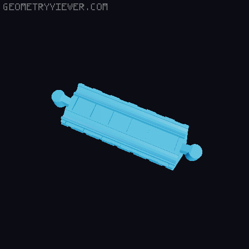 Wooden railway bridge system for Fischertechnik 3D model thumbnail