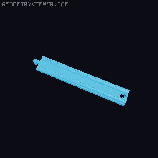 Wooden railway bridge system for Fischertechnik 3D model thumbnail