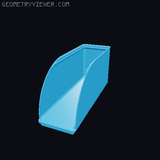 Gridfinity rouded bins collection all sizes 3D model thumbnail