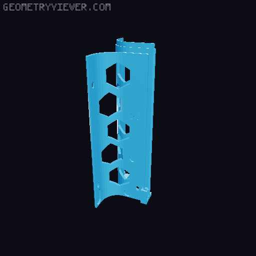 AD5M DIY Enclosure Perforated Guard Plates 3D model thumbnail
