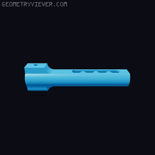 Picatinny Rail airsoft tactical bipod 3D model thumbnail