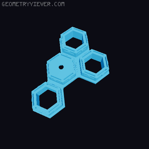 Honeycomb Wall Attachments 3D model thumbnail