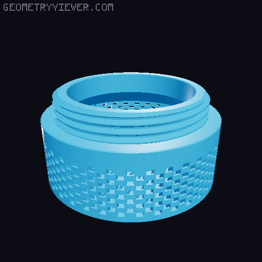 Desiccant Container w/ Hygrometer (Fast Print, In-Spool, Strong) 3D model thumbnail
