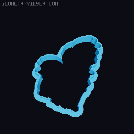 Pokemon Cookie cutter Set - PART 002 3D model thumbnail