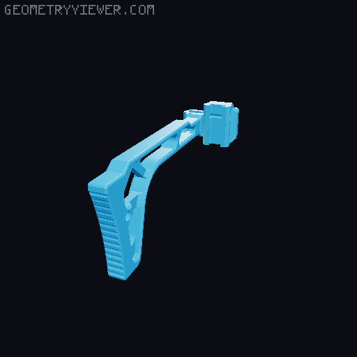 Handbrace that works with Umarex TxTwentyTwo airsoft 3D model thumbnail