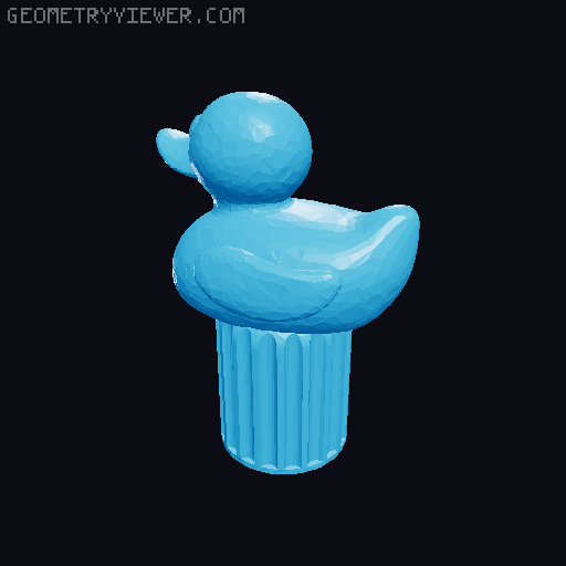 Duck car wheel Valve Cover 3D model thumbnail