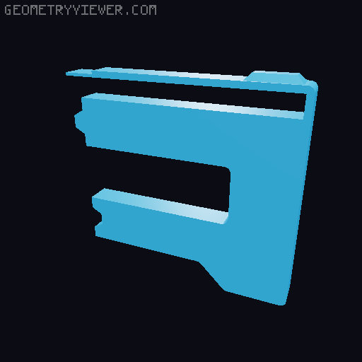 Stackable Desk Rack IKEA Kallax 3D model thumbnail