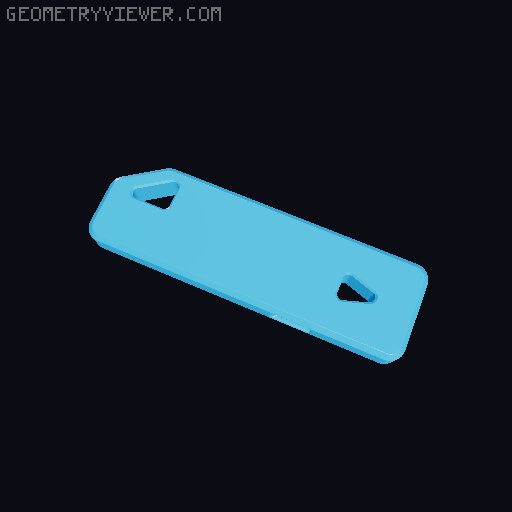 Keychain whistle 3D model thumbnail