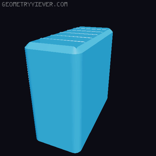 Rugged 1S Battery Case 3D model thumbnail