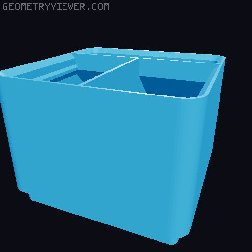 Gridfinity Bin Generator 3D model thumbnail