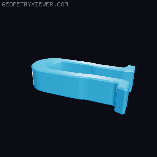 Strong Pulley with modified eyelet (for shackle) 3D model thumbnail