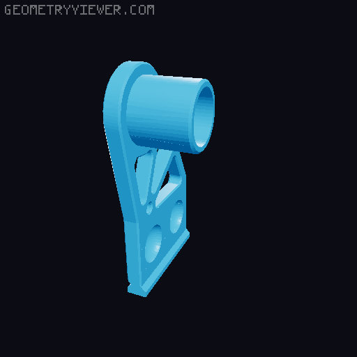 Kitchen paper roll holder (IKEA Skadis compatible) - REMIX for larger rolls 3D model thumbnail