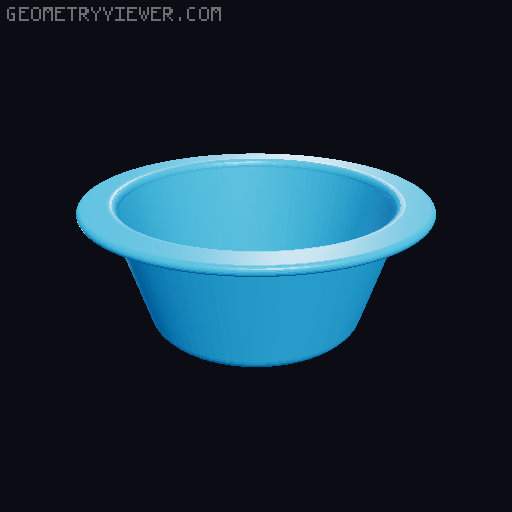 Raised Dog Bowl with Interchangeable Dishes 3D model thumbnail