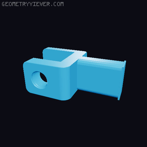 A1 Spool holder Clamp (REMIX) 3D model thumbnail