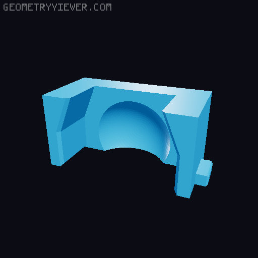 DDD Printable Wall Control System 3D model thumbnail
