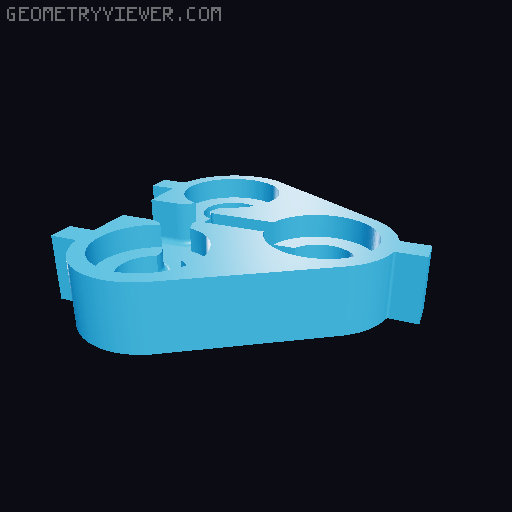 3-Pin Magnetic Connector for Electronic Projects 3D model thumbnail