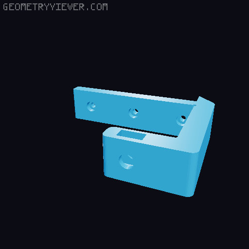 Modular Miniature Vise Adapted for Imperial Bolts and Nuts 3D model thumbnail