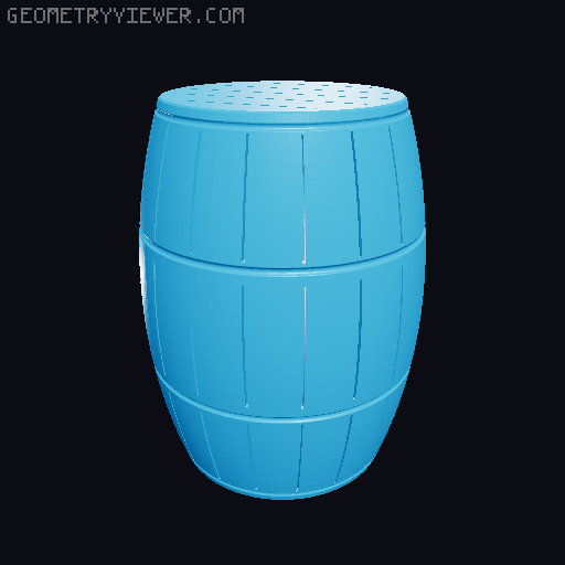 Double Twist Puzzle Barrel 3D model thumbnail