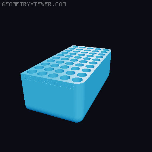 Modular 100rnd ammo box for 223/5.56, 9mm, and others. 3D model thumbnail