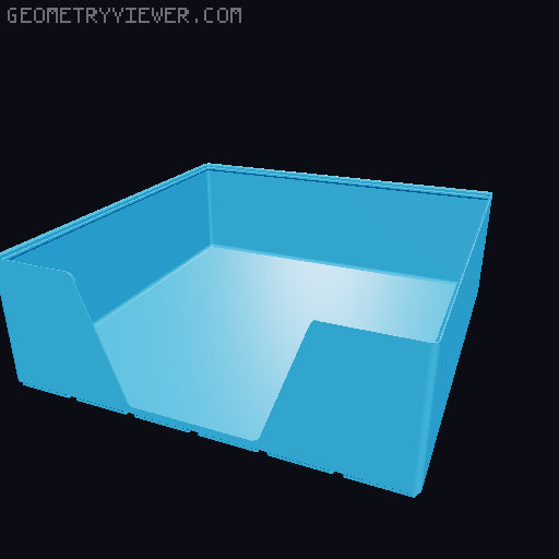 Gridfinity wall cutout collection 3D model thumbnail