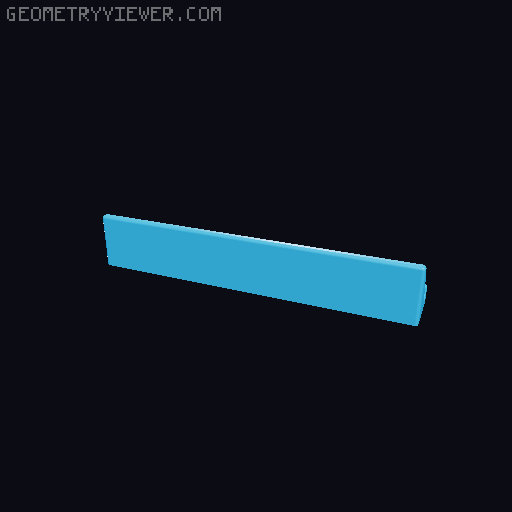 Cribbage Board 3D model thumbnail