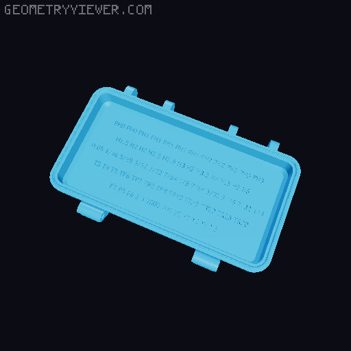 Rugged LTT Bit Storage (61 Bits) 3D model thumbnail