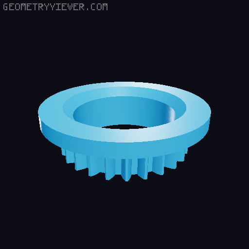 Solderpipe with gear 3D model thumbnail
