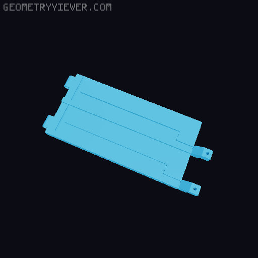 Network Storage - 4 Bay / 3.5" / ITX NAS 3D model thumbnail